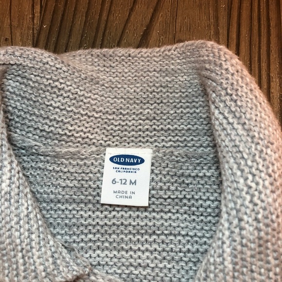 Gray Old Navy Sweater, size 6-12 months - Picture 5 of 6